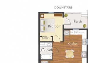 4 Bedroom 3 Bath-2D Floorplan 4 Bedroom 3 Bath-2D Floorplan-Marrero Commons Apartments, New Orleans, LA